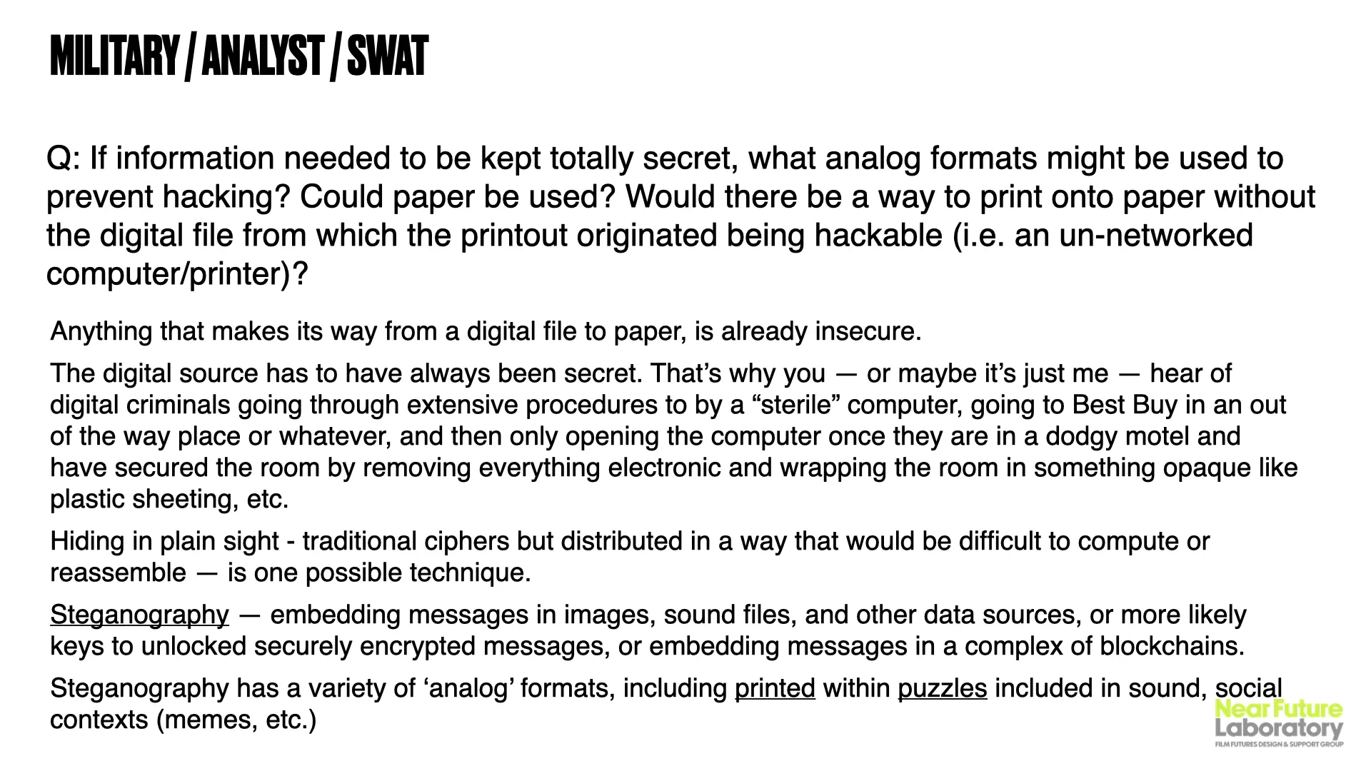 Image from the Near Future Laboratory project where Julian Bleecker was a Futurist Technical Consultant on the Netflix film by Brad Peyton, 'Atlas'