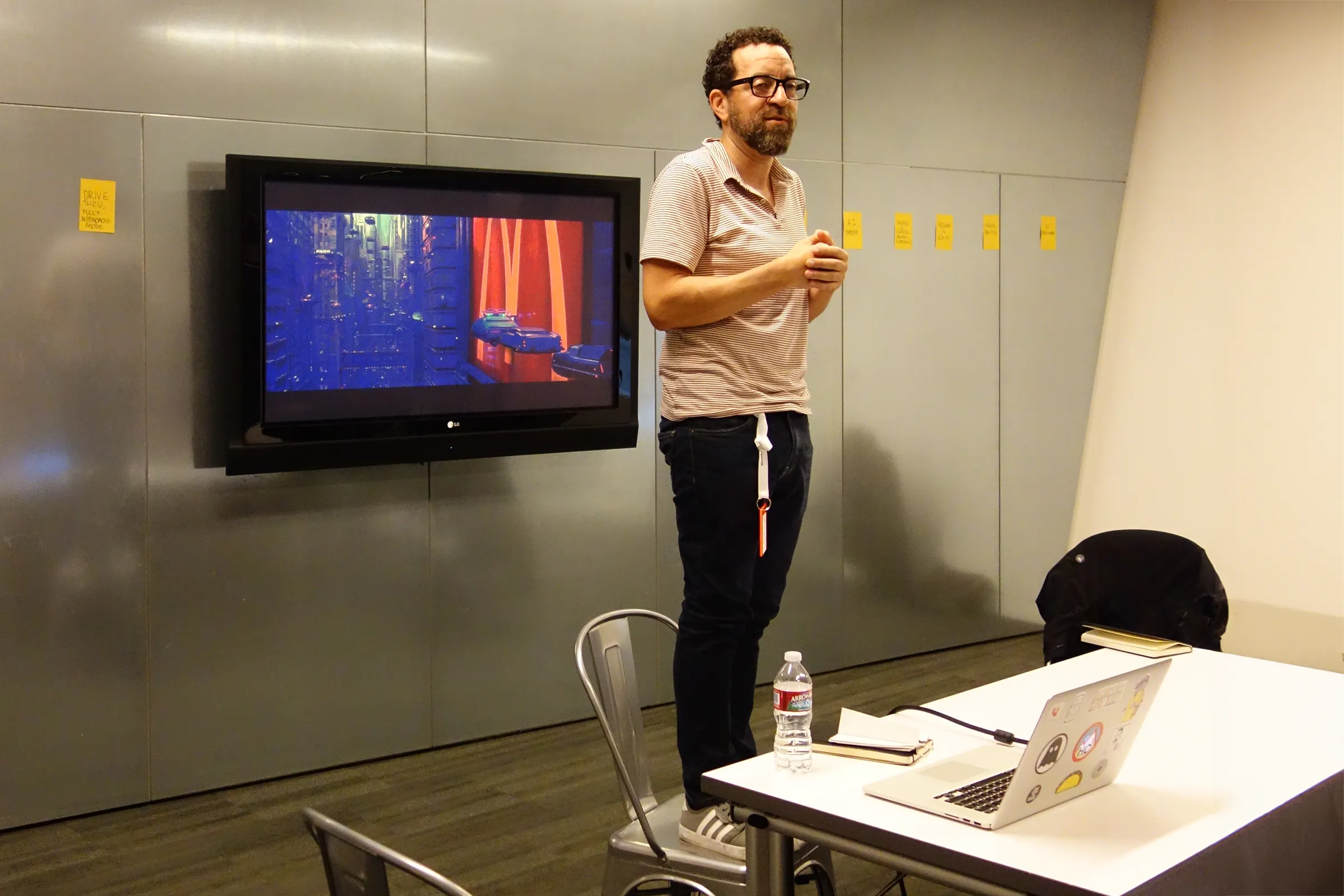 Julian Bleecker calling the Design Fiction Workshop to order.