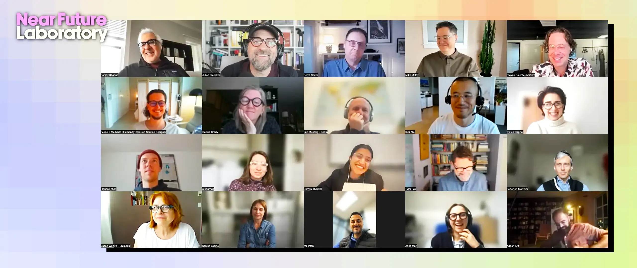 A remote zoom session with participants from SuperSeminar S02/E01